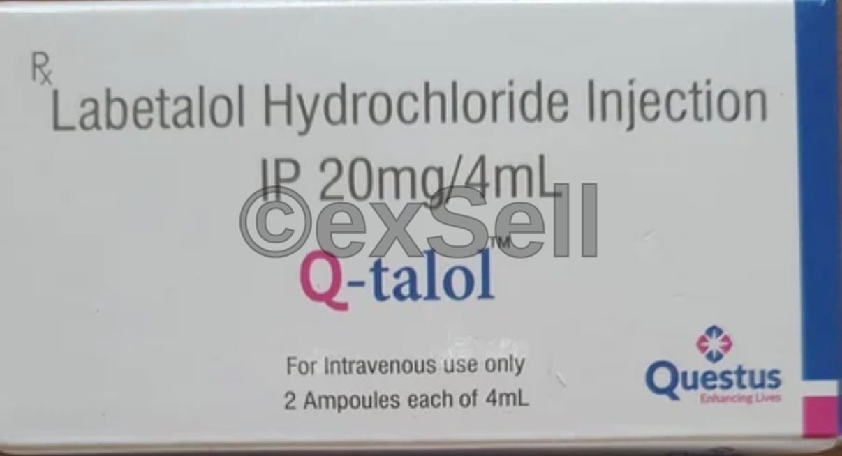 Q-Talol 20mg Injection 20mg/4ml Vial – Labetalol (20mg)