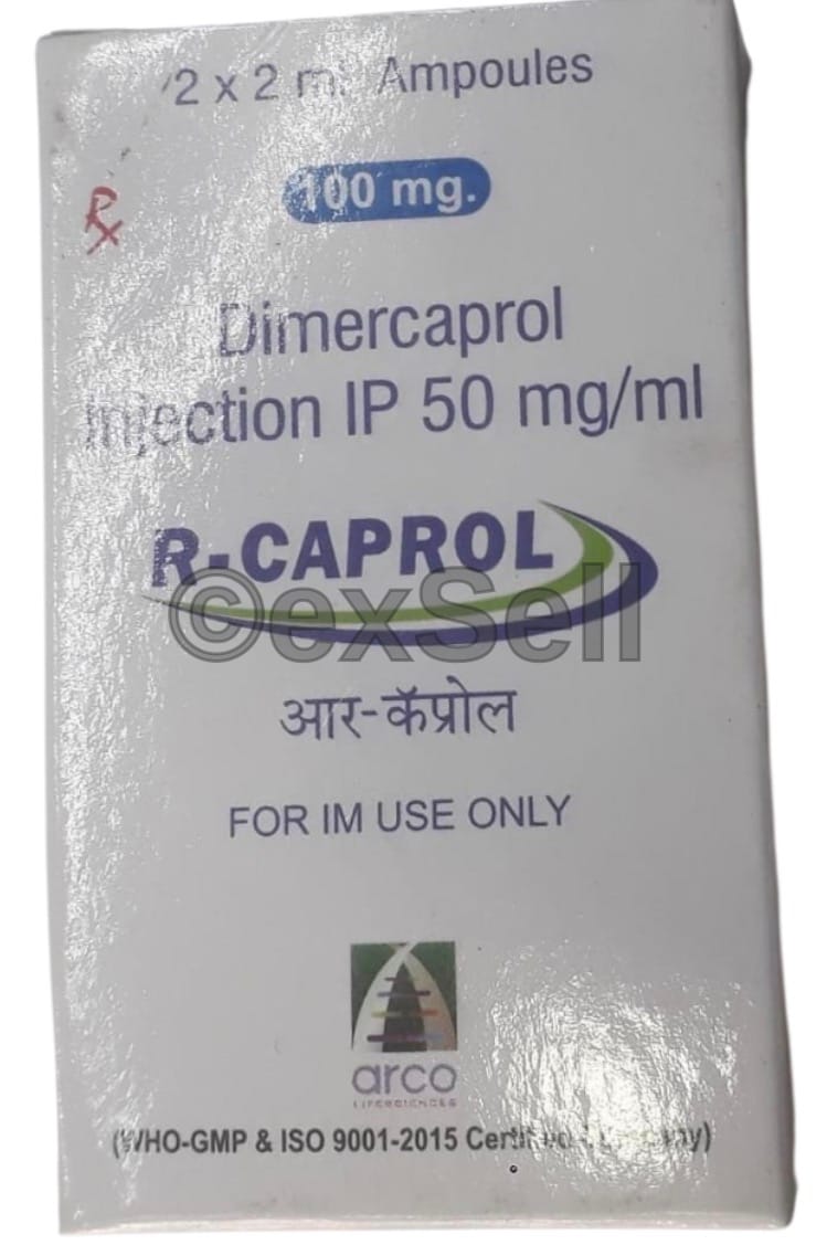 R-Caprol 100mg Injection 100mg/2ml Ampoule – Dimercaprol (100mg/2ml)