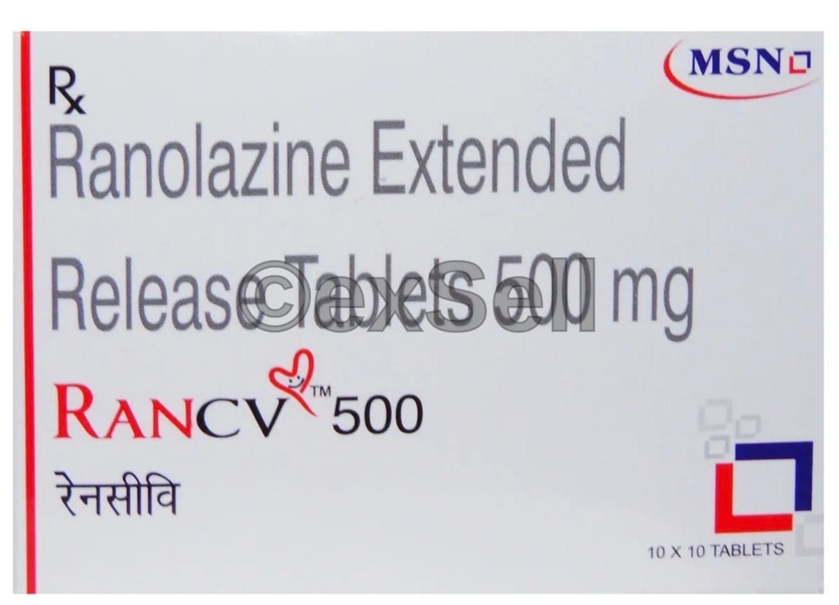 Rancv 500mg Tablet 500mg Tablet – Ranolazine (500mg)