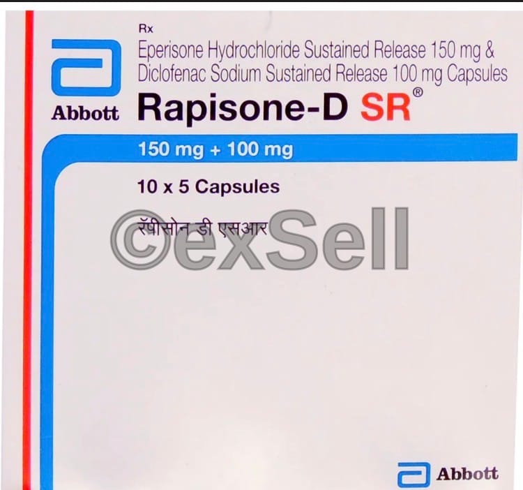 Rapisone-D SR Capsule 150 mg + 100 mg Capsule – Eperisone (150mg) + Diclofenac (100mg)