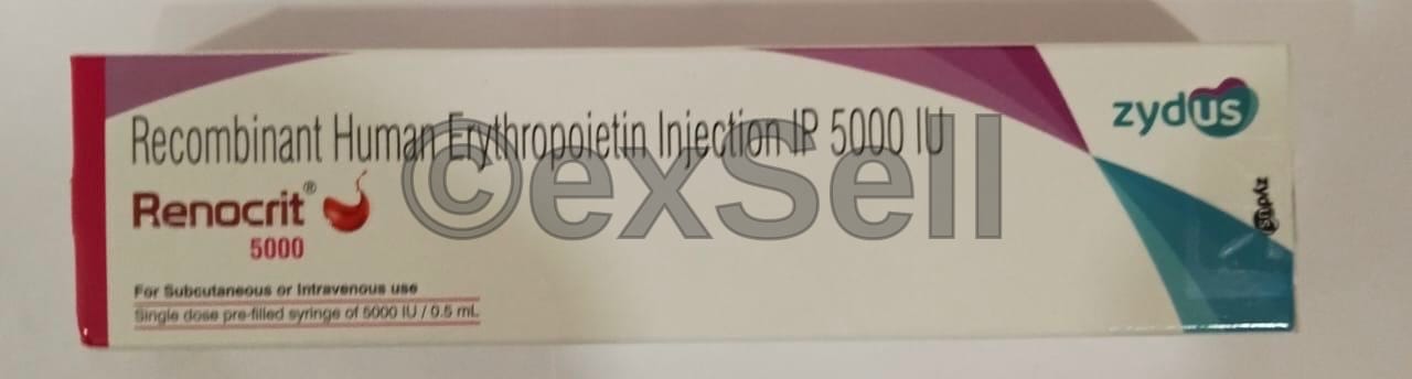 Renocrit 5000 Injection 5000 IU Injection – Recombinant Human Erythropoietin Alfa 5000 IU