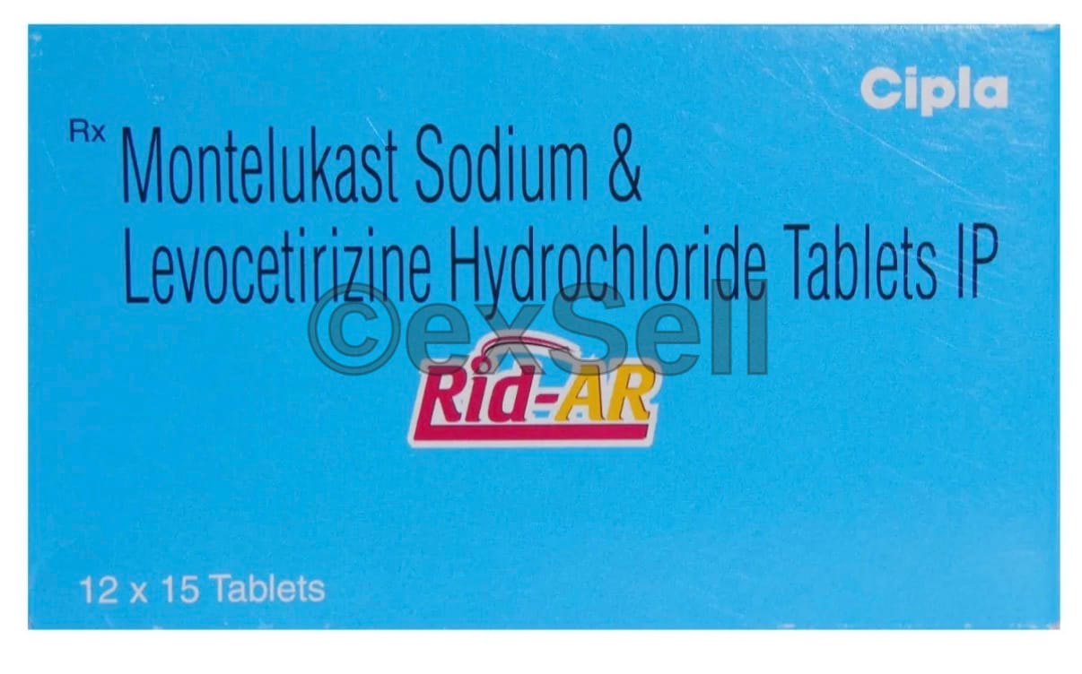 Rid-AR Tablet 5mg / 10mg Tablet – Levocetirizine (5mg) + Montelukast (10mg)