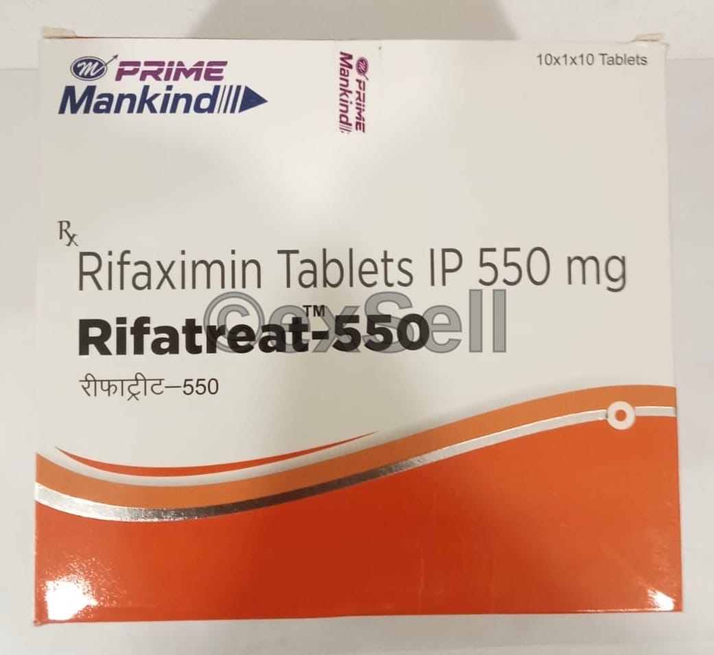 Rifatreat 550 Tablet 550 mg Tablet – Rifaximin (550 Mg)