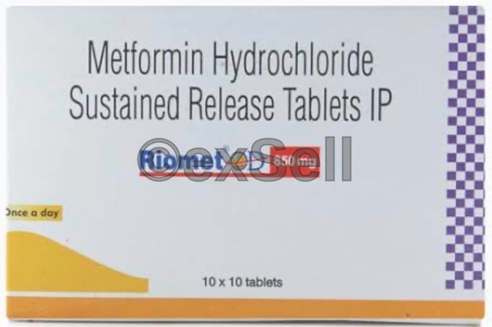 Riomet OD 850mg Tablet 850mg Tablet – Metformin (850mg)
