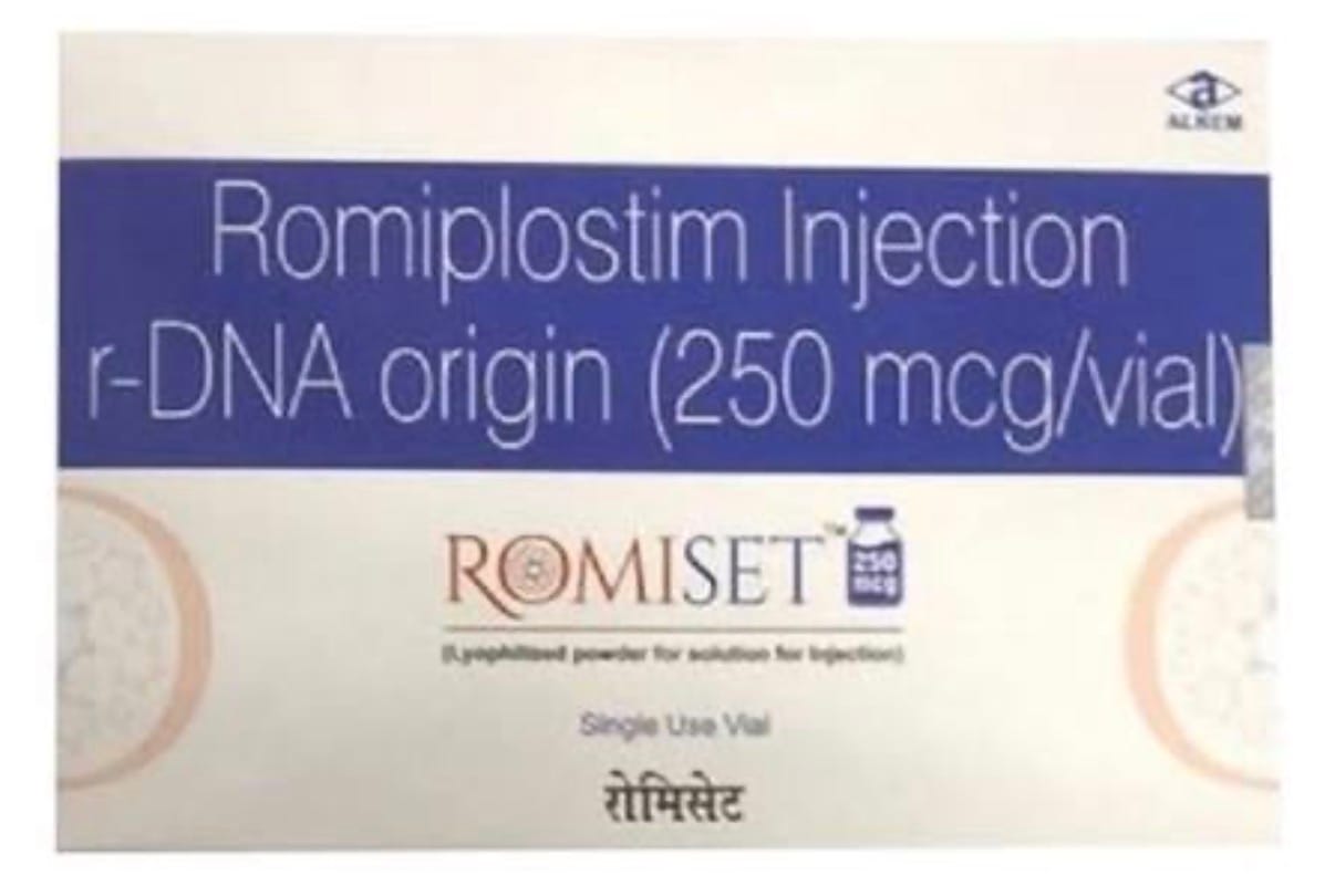 Romiset Injection 250mcg Injection – Romiplostim (250mcg)