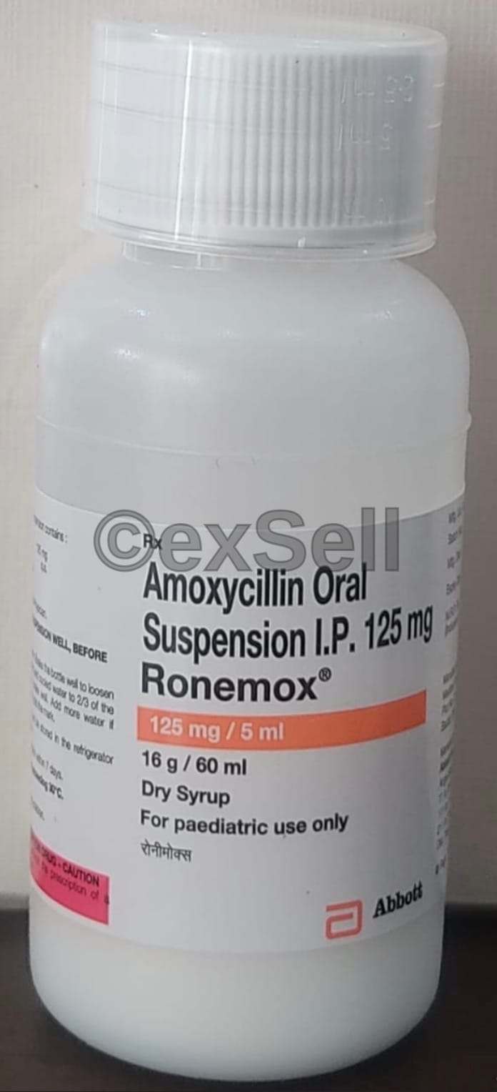 Ronemox 125mg Syrup 125 mg Syrup – Amoxycillin (125mg)