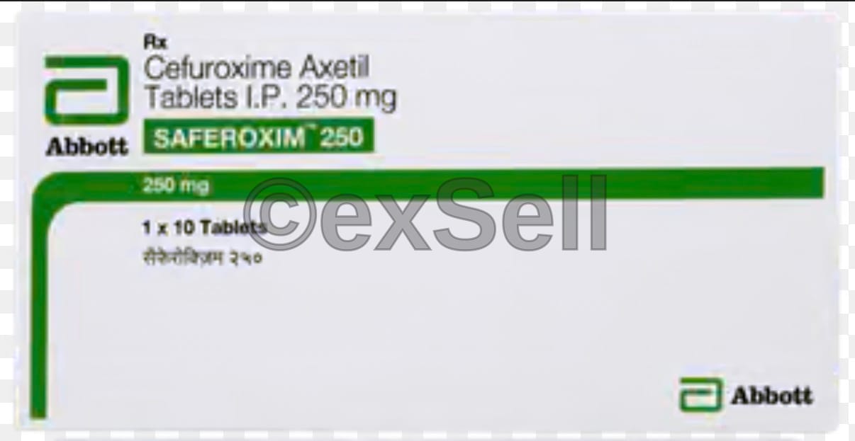 Saferoxim 250mg Tablet 250 mg Tablet – Cefuroxime (250mg)