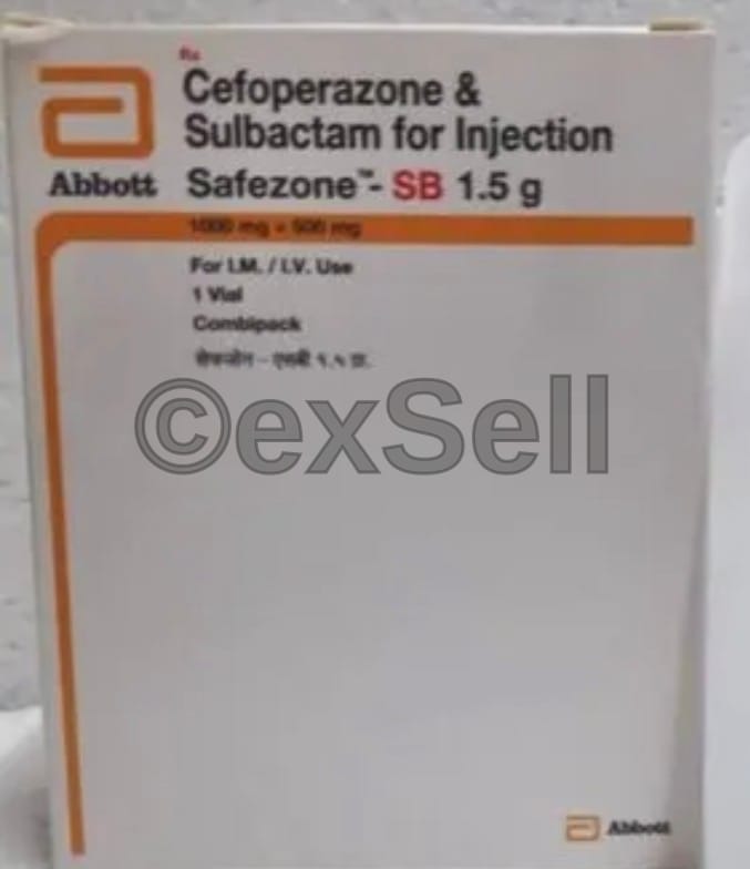 Safezone SB 1000mg/500mg Injection 1000mg/500mg Injection – Cefoperazone (1000mg) + Sulbactam (500mg)