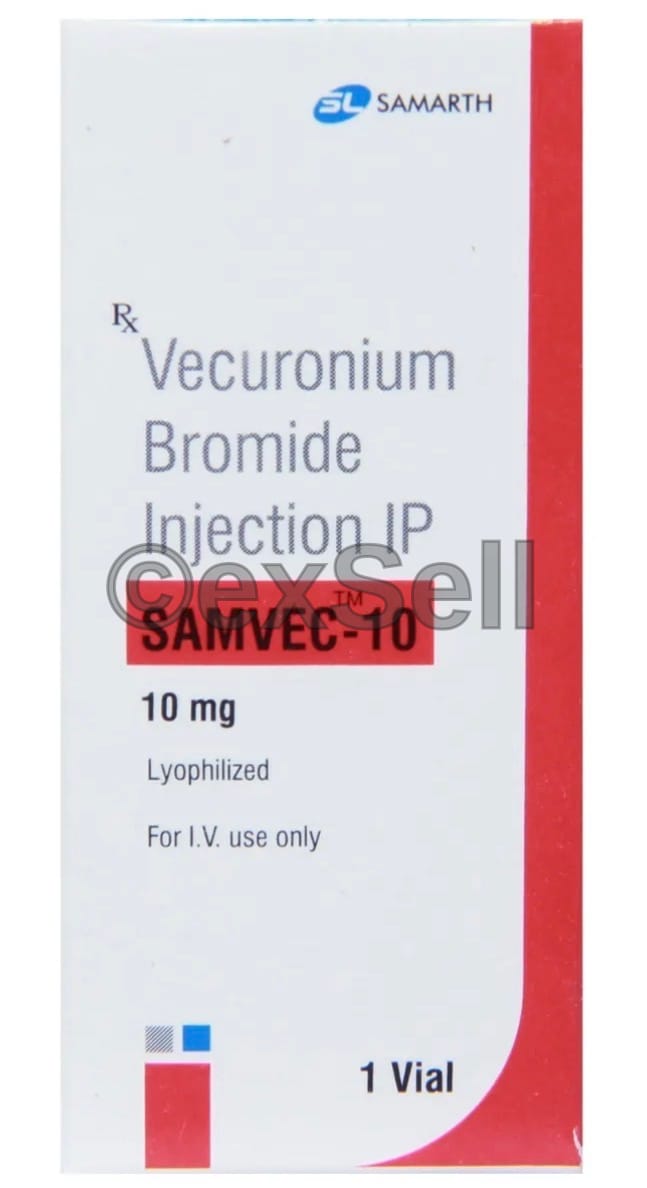 Samvec 10mg Injection 10mg Vial – Vecuronium (10mg)