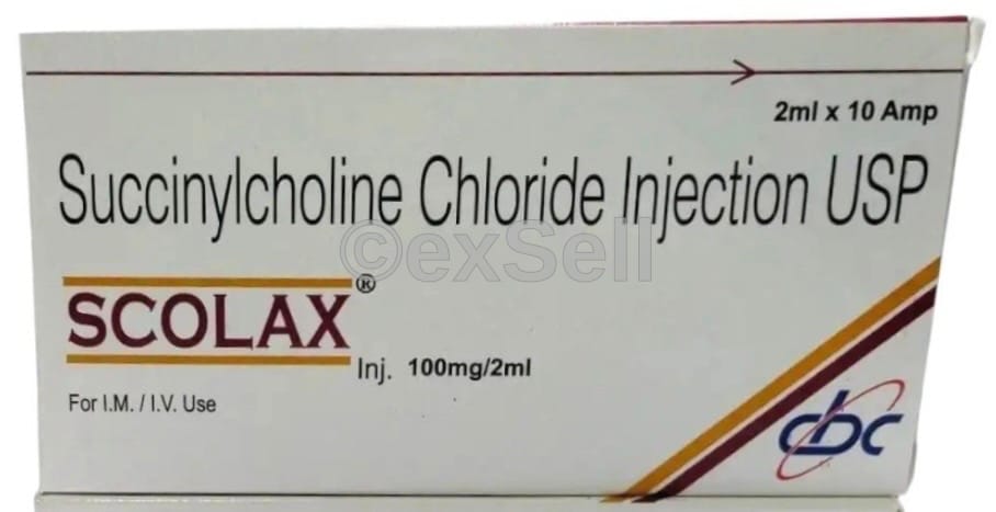 Scolax 100mg Injection 100 mg Injection – Succinyl Choline Chloride 100mg/2ml