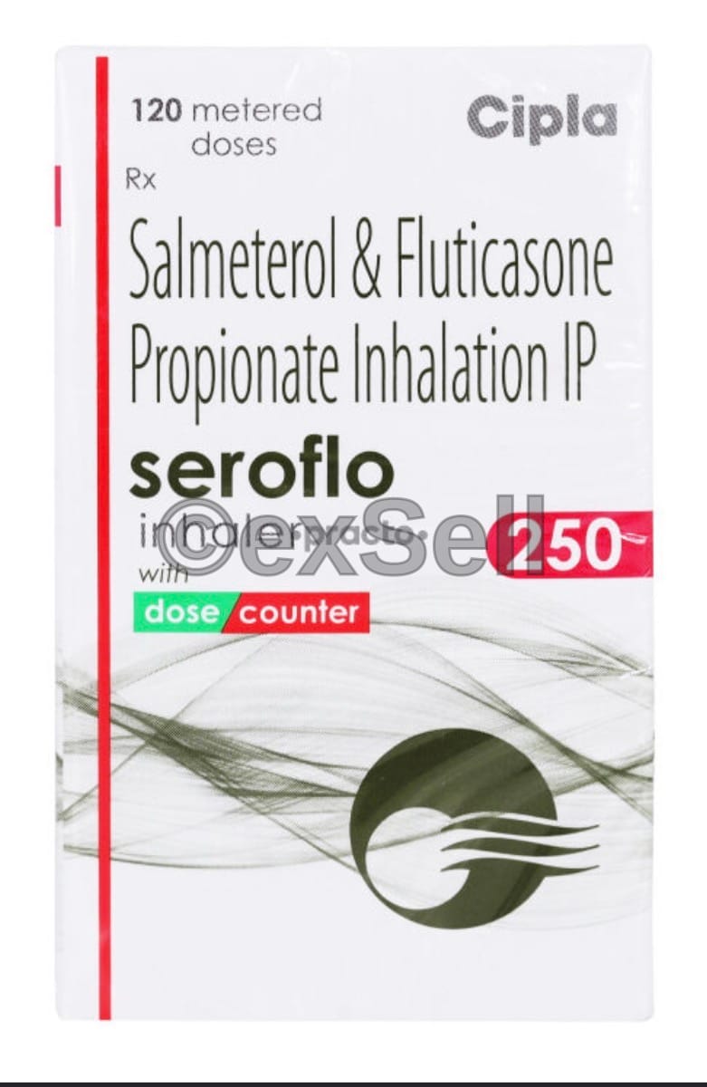 Seroflo 250 Inhaler 25mcg + 250mcg Inhaler – Salmeterol (25mcg) + Fluticasone Propionate (250mcg)