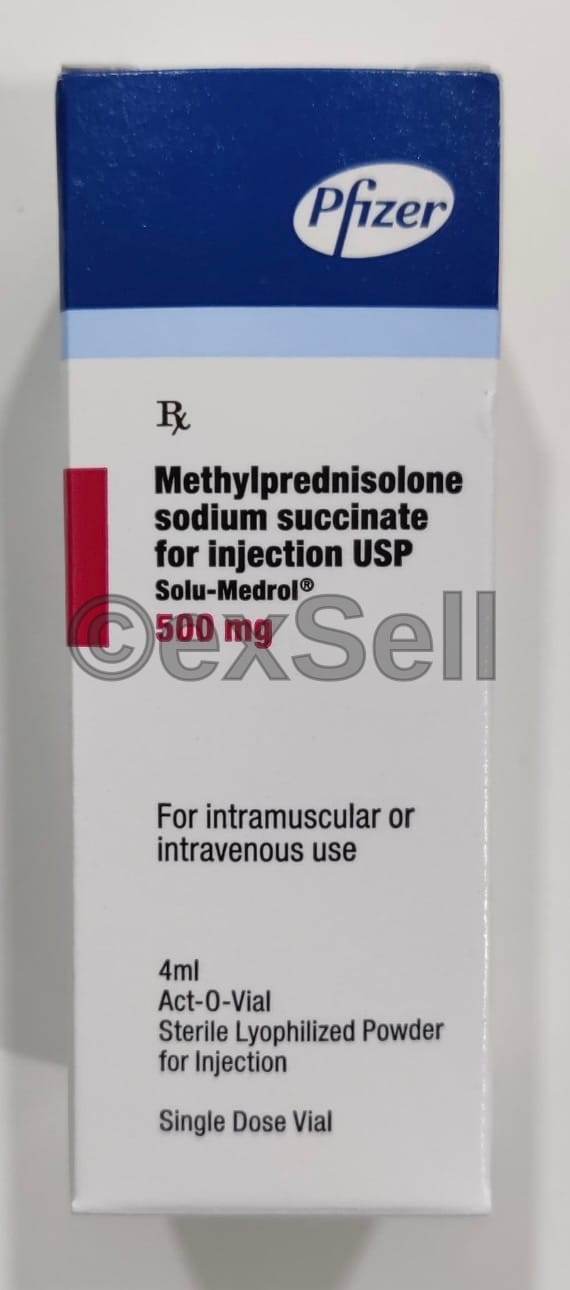 Solu-Medrol 500mg Injection 500 mg Injection – Methylprednisolone (500mg)