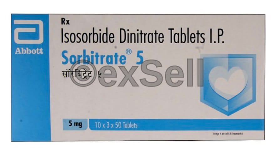 Sorbitrate 5mg Tablet 5mg Tablet – Isosorbide Dinitrate (5mg)