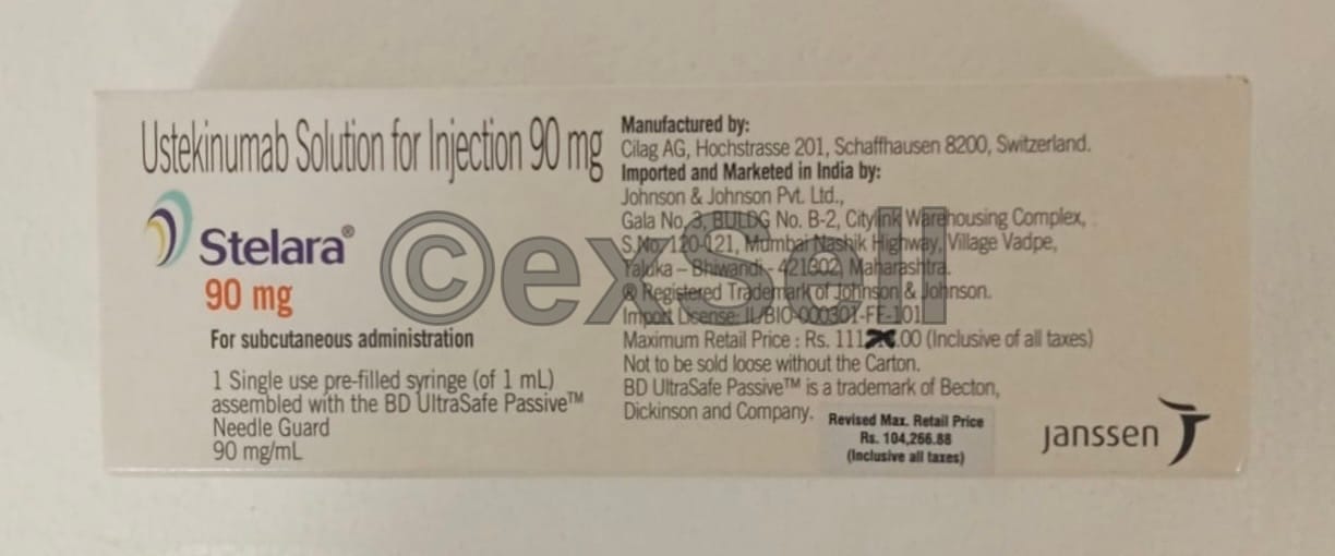 Stelara 90mg Injection 90 mg Injection – Ustekinumab (90mg)