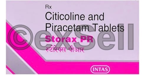 Storax PR Tablet 500mg + 800mg Tablet – Citicoline (500mg) + Piracetam (800mg)