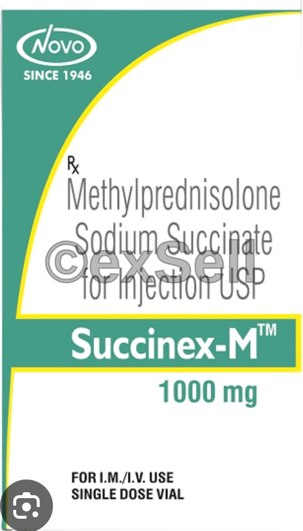 Succinex -M 1000mg Injection 1000mg Vial – Methylprednisolone Sodium Succinate (1000 mg)