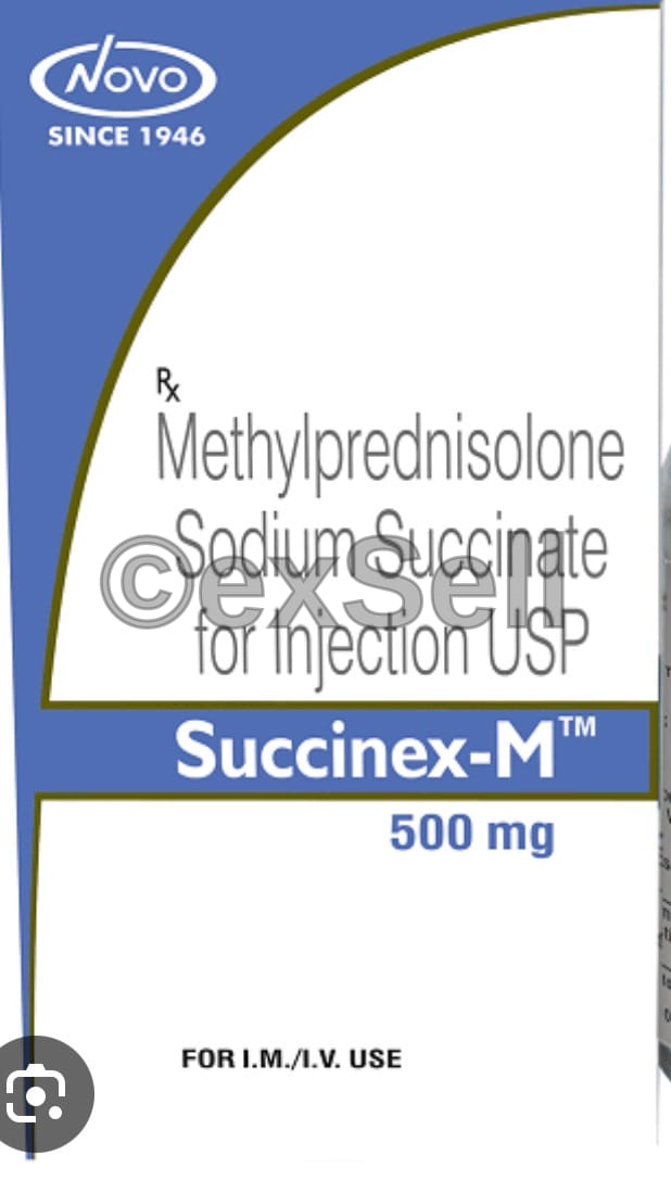 Succinex -M 500mg Injection 500mg Vial – Methylprednisolone Sodium succinate (500mg)