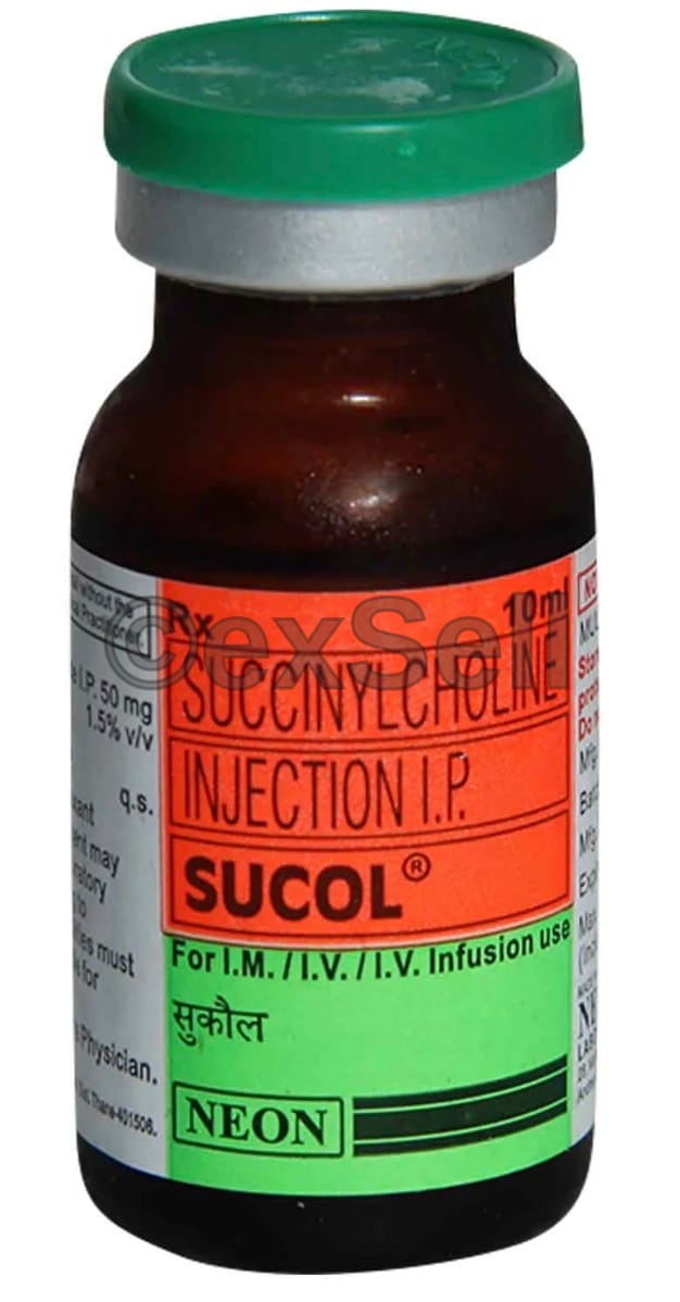Sucol Injection 50mg/ml) Vial – Succinyl Choline Chloride (50mg/ml)