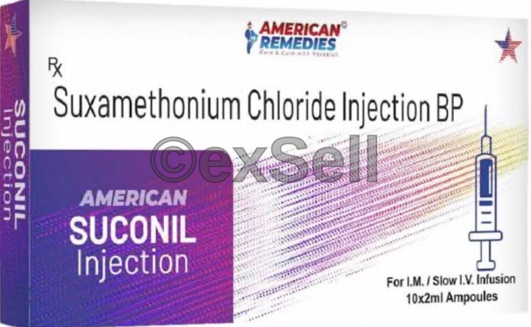 Suconil Injection 20mg/ml Ampoule – Suxamethonium Chloride (20mg)
