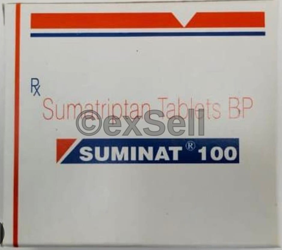 Suminat 100mg Tablet 100mg Tablet – Sumatriptan (100mg)