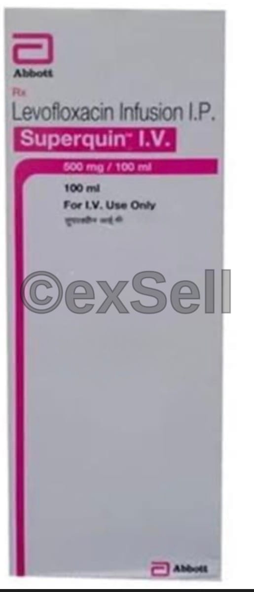 Superquin 500mg Infusion 500 mg Infusion – Levofloxacin (500mg)