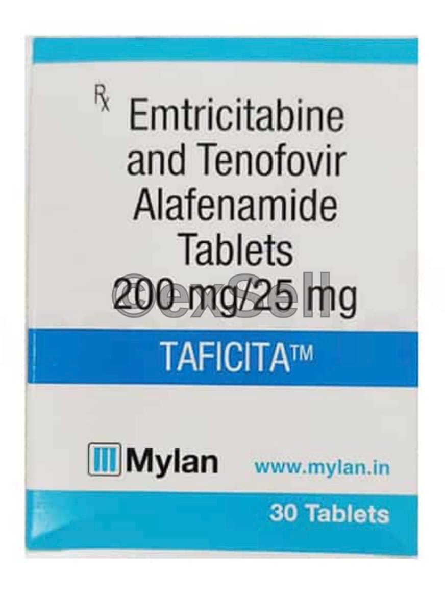 Taficita 200mg/25mg Tablet 200mg + 25mg Tablet – Emtricitabine (200mg) + Tenofovir disoproxil fumarate (25mg)