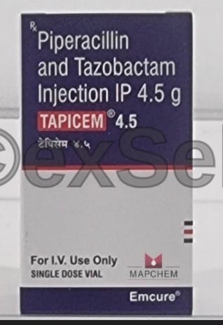 Tapicem 4.5 gm Injection 4.5 gm Injection – Piperacillin (4000mg) + Tazobactum (500mg)