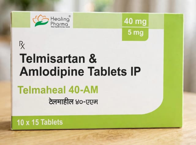 Telmaheal 40 Am 45 mg Tablet – Telmisartan (40 mg)+ Amlodipine (5 mg)