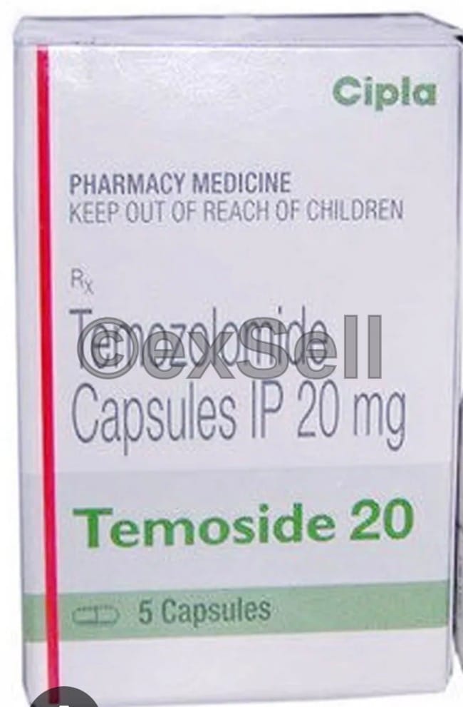 Temoside 20mg Capsule 20mg Capsule – Temozolomide (20mg)
