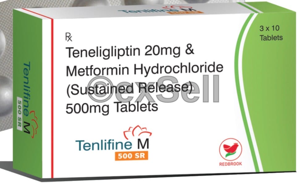 Tenlifine M 500 SR Tablet 500mg+20mg Tablet – Metformin (500mg) + Teneligliptin (20mg)