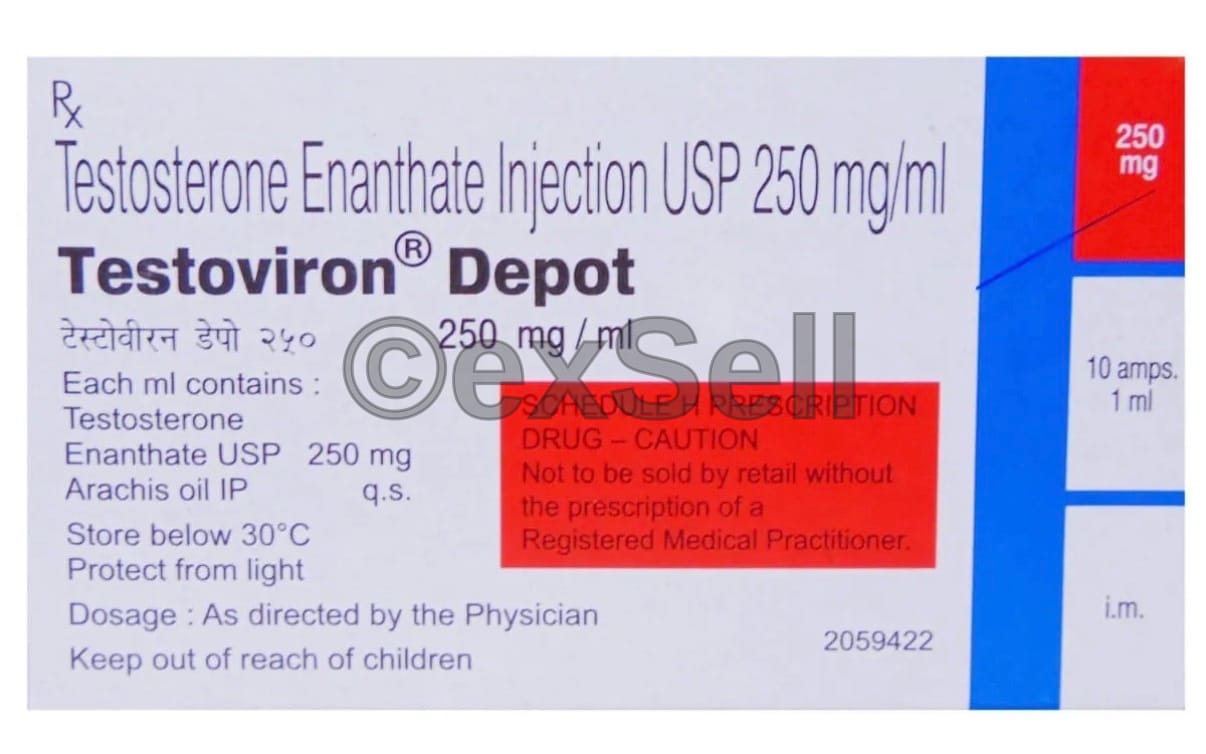 Testoviron Depot 250mg Injection 250mg Ampoule – Testosterone (250mg)