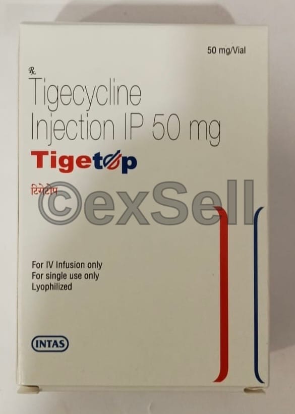 Tigetop 50mg Injection 50 mg Injection – Tigecycline (50mg)
