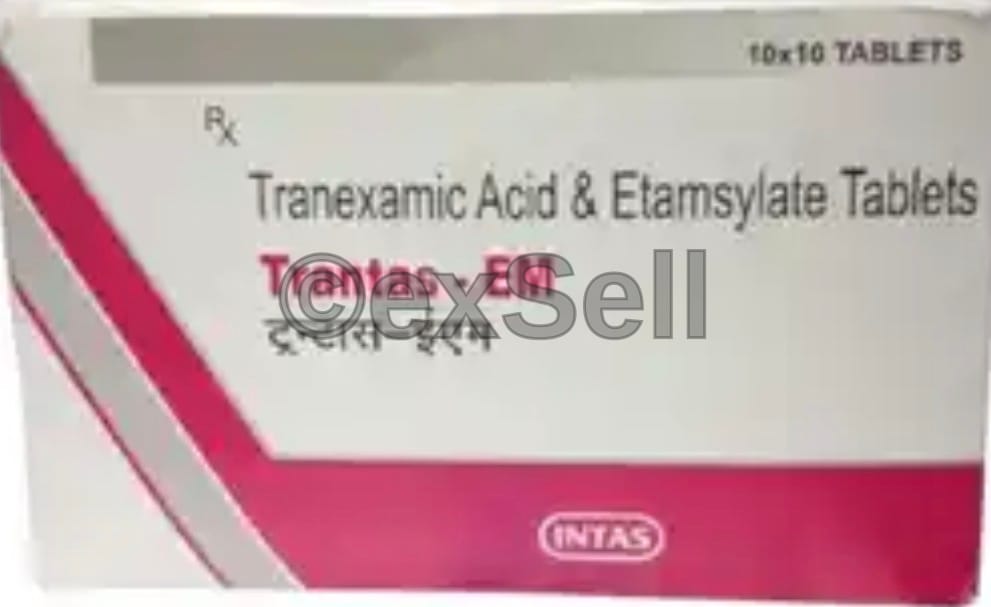 Trantas EM Tablet 250mg/250mg Tablet – Tranexamic Acid (250mg) + Ethamsylate (250mg)
