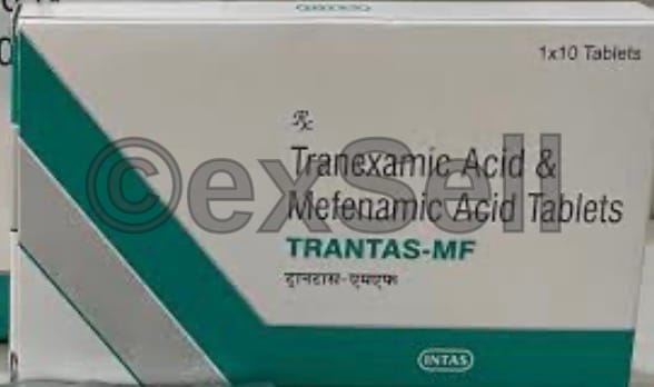 Trantas MF Tablet 500mg+ 250 mg Tablet – Tranexamic Acid (500mg) + Mefenamic Acid (250mg)
