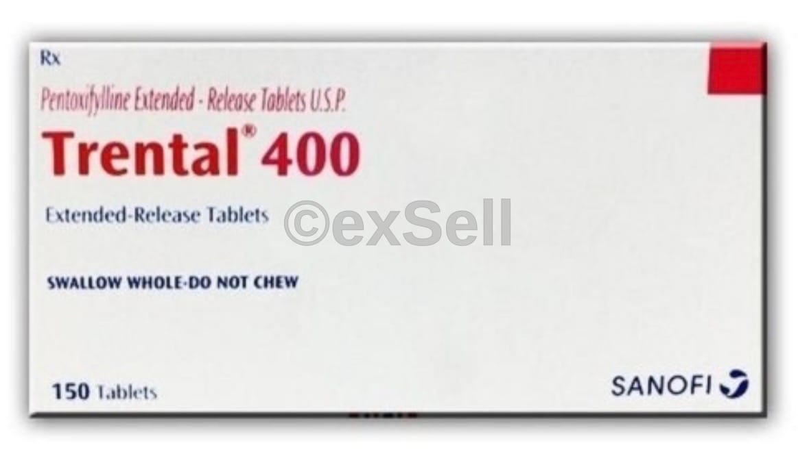 Trental 400mg Tablet 400 mg Tablet – Pentoxifylline (400mg)