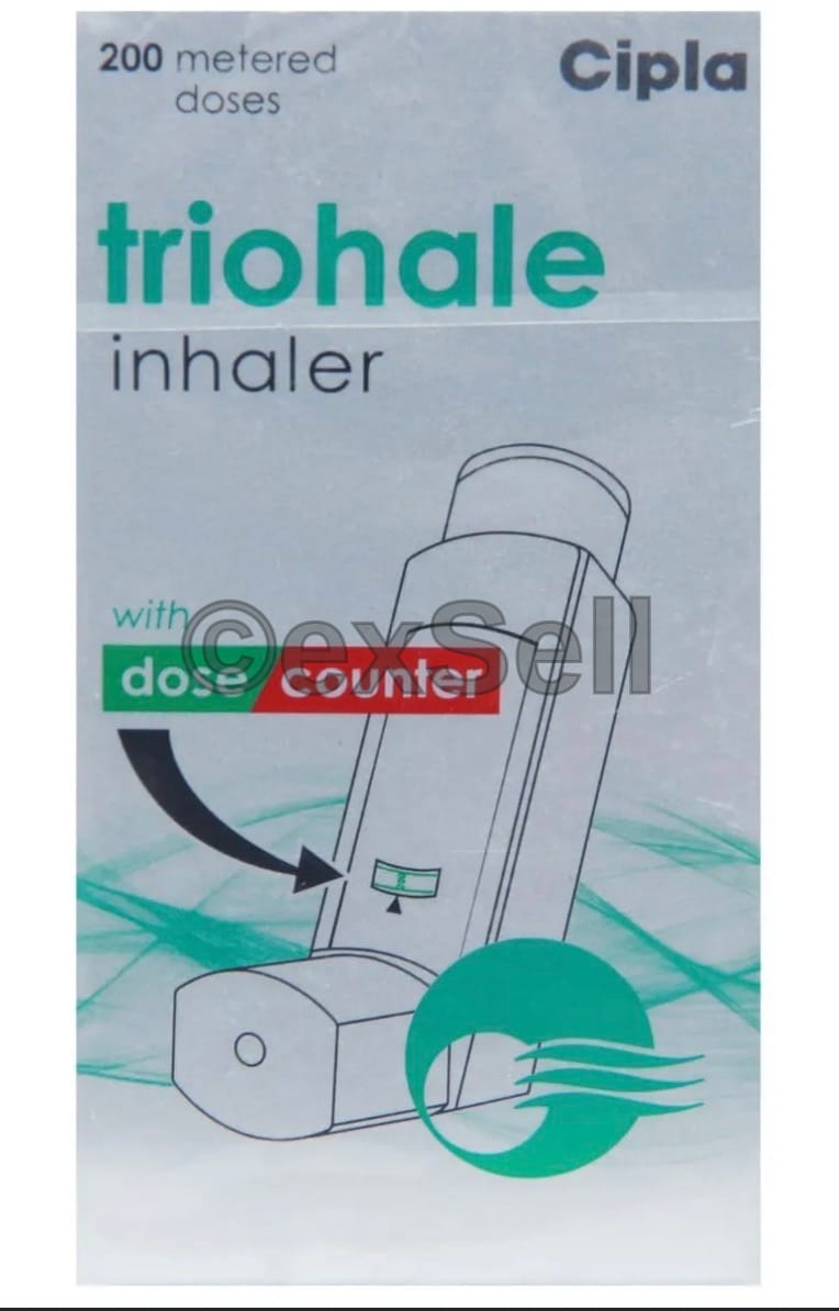 Triohale Inhaler 200mcg + 6mcg+ 9mcg Inhaler – Ciclesonide (200mcg) + Formoterol (6mcg) + Tiotropium (9mcg)