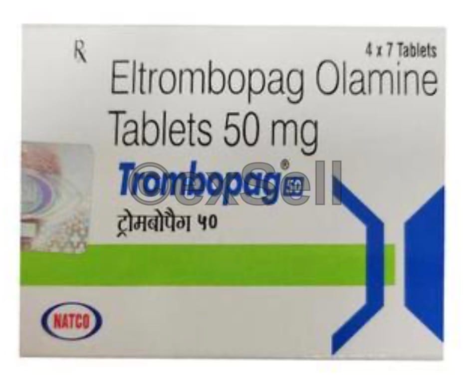 Trombopag 50mg Tablet 50mg Tablet – Eltrombopag (50mg)