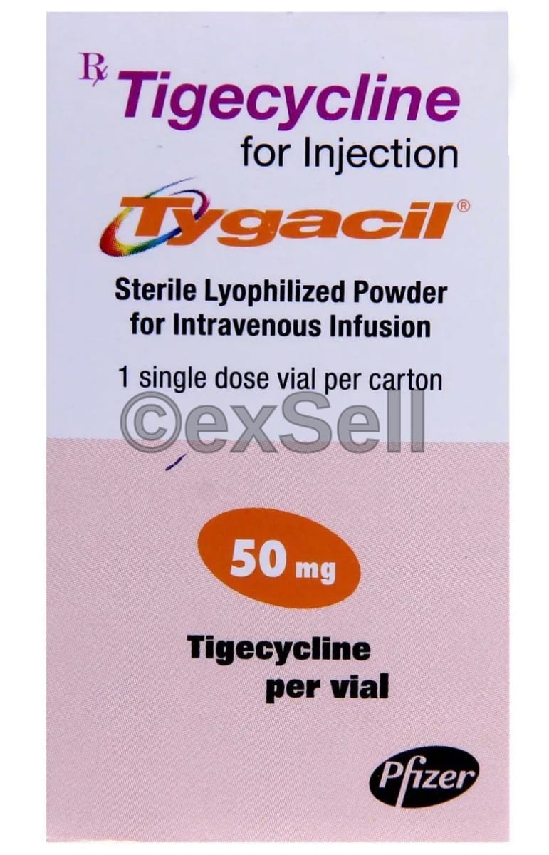 Tygacil 50mg Injection 50mg Vial – Tigecycline (50mg)