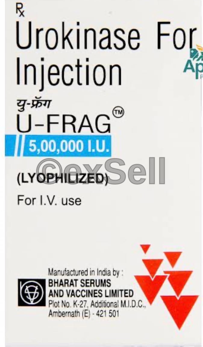 U Frag 500000IU Injection 500000IU Vial – Urokinase (500000IU)