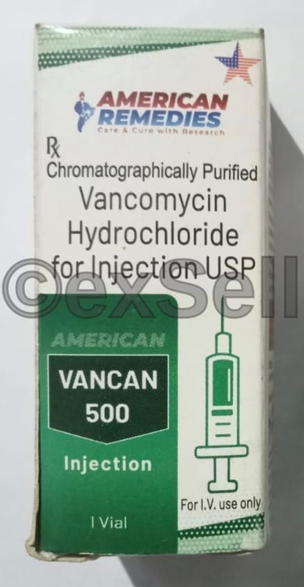 Vancan 500m 500mg Vial – Vancomycin Hydrochloride 500mg