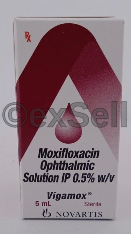 Vigamox Ophthalmic Solution 5% Eye Drop – Moxifloxacin (0.5% )