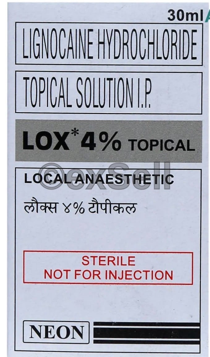 Lox 4% Topical Solution 4% Solution – Lidocaine (4%)