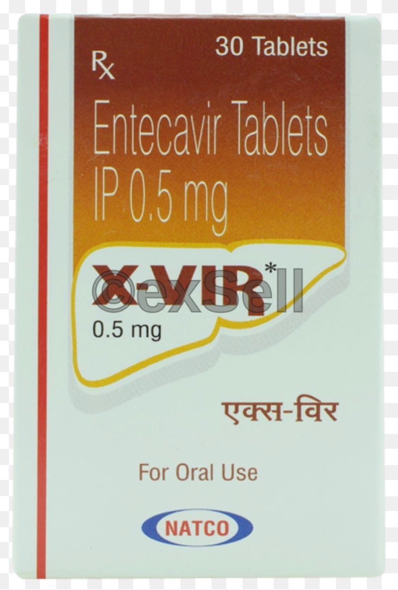X Vir 0.5mg Tablet 0.5mg Tablet – Entecavir (0.5mg)