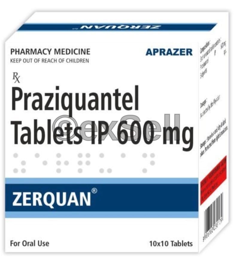Zerquan 600mg Tablet 600 mg Tablet – Praziquantel Tablet IP 600 mg