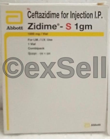 Zidime S 1gm Injection 100mg Vial – Ceftazidime (1000 Mg)