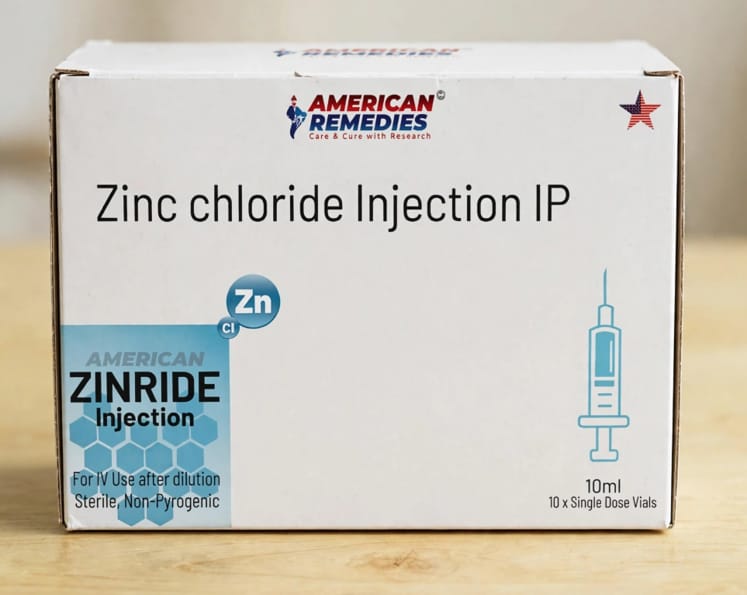 Zinride Injection 2.09mg / ml Injection – Zinc Chloride 2.09mg