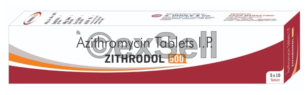 Zithrodol 500 Tablet 500mg Tablet – Azithromycin (500mg)