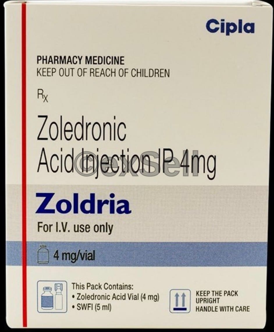 Zoldria 4mg Injection 4mg Vial – Zoledronic Acid (4mg)